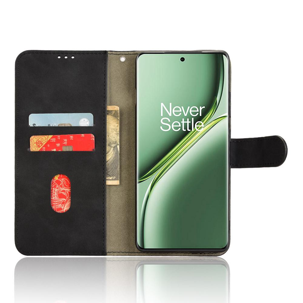 For OnePlus Ace 3 Pro 5G Case Skin-Feel Leather Anti-Drop Wallet Flip Phone Cover