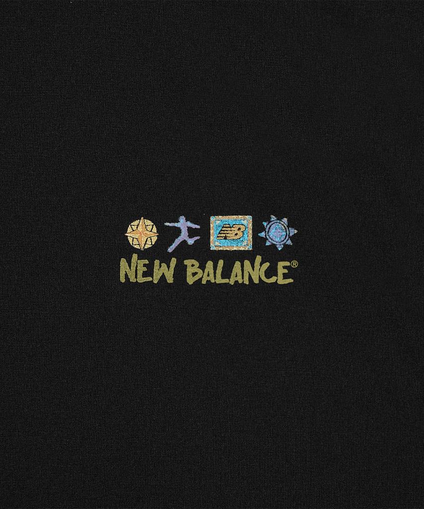 Nyuballanseu Nbneg31643 / Uni Sunny & Rainy Illustration Short Sleeve T-Shirt (Black)