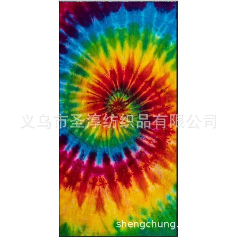 Ultra Absorbent Microfiber Beach Towel 70x140cm Printed Double-Sided Plush Travel Pool Spa Gym Hotel Use
