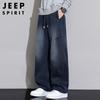 JEEP SPIRIT Men's Loose Fit Straight Leg Jeans