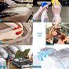 Latex Protective Gloves for Food Industry and Inspection - Durable, Thick Rubber, Disposable