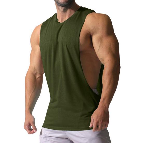 Herren Sport Fitnessstudio Tanktop Ärmellos Rundhalsausschnitt Atmungsaktiv Schweißabsorption Locker Lässig Slim Fit Sommer Weste Shirt