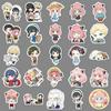 50 Q Version Spy x Family Stickers: Japanese Anime Characters, Cartoon Anya Guka, DIY Decorative Set.