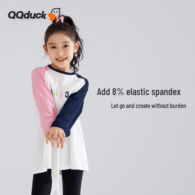 QQ DUCK Girls' Sweet Cool Long-Sleeve T-Shirt