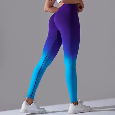 Gradient Yoga Pants Auroth Women Push Up Sports Trousers Seamless Gym Fitness Leggings