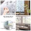 Wide 75/90 Cm 3D Vinyl Window Privacy Film, Heat Insulation Rainbow Window Films, UV Protection Decorative Glass Stickers
