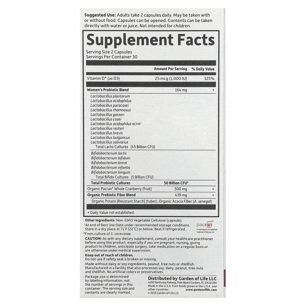 Doctor Probiotic Manufacturing, Uro+, 50 Billion, 60 Veggie Caps