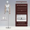 Korean Style Flat Body Female Mannequin with Wide Shoulders for Women's Clothing Display