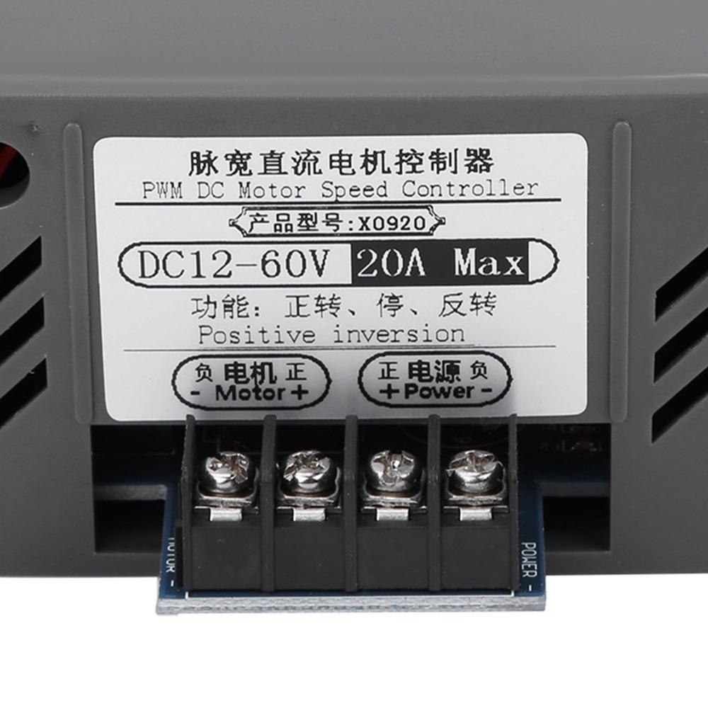 DC12-60V Input Electric Motor Speed Regulator PWM Motor Speed Controller Industrial Automation