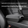 For Tesla Model Y Juniper 2025 2026 Model 3 Center Console Organizer Heightened Armrest Cushion Suede Interior Upgrade Box