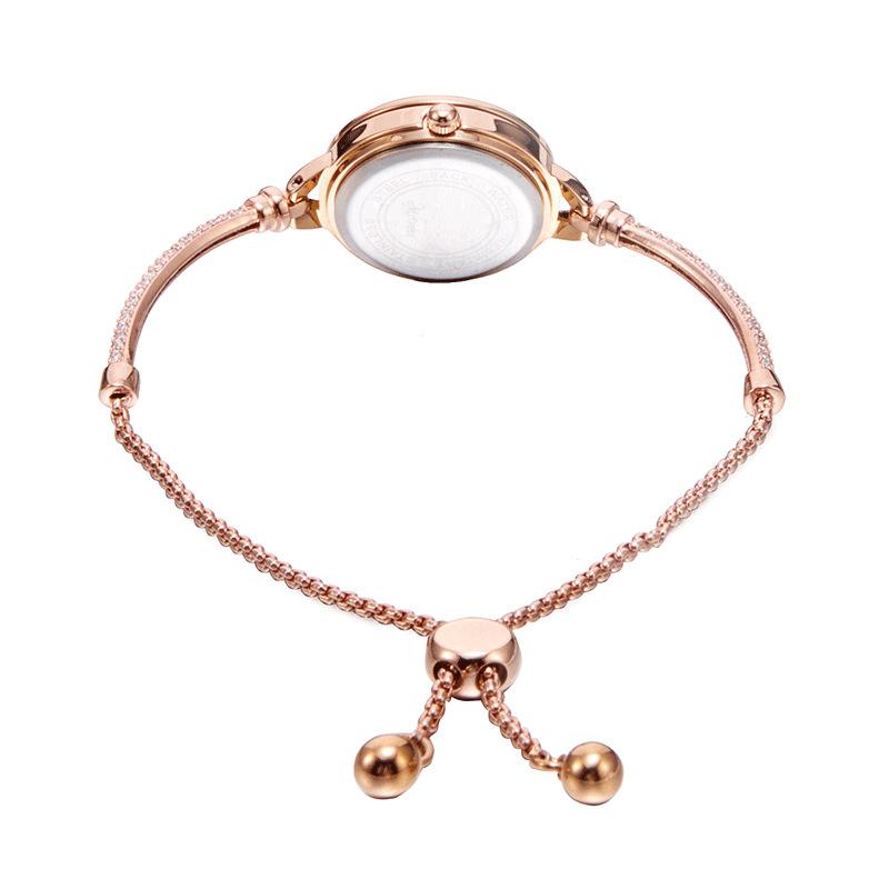 Fashion Trend Diamond Fritillary Small Delicate Small Dial Temperament Waterproof Bracelet Watch Women