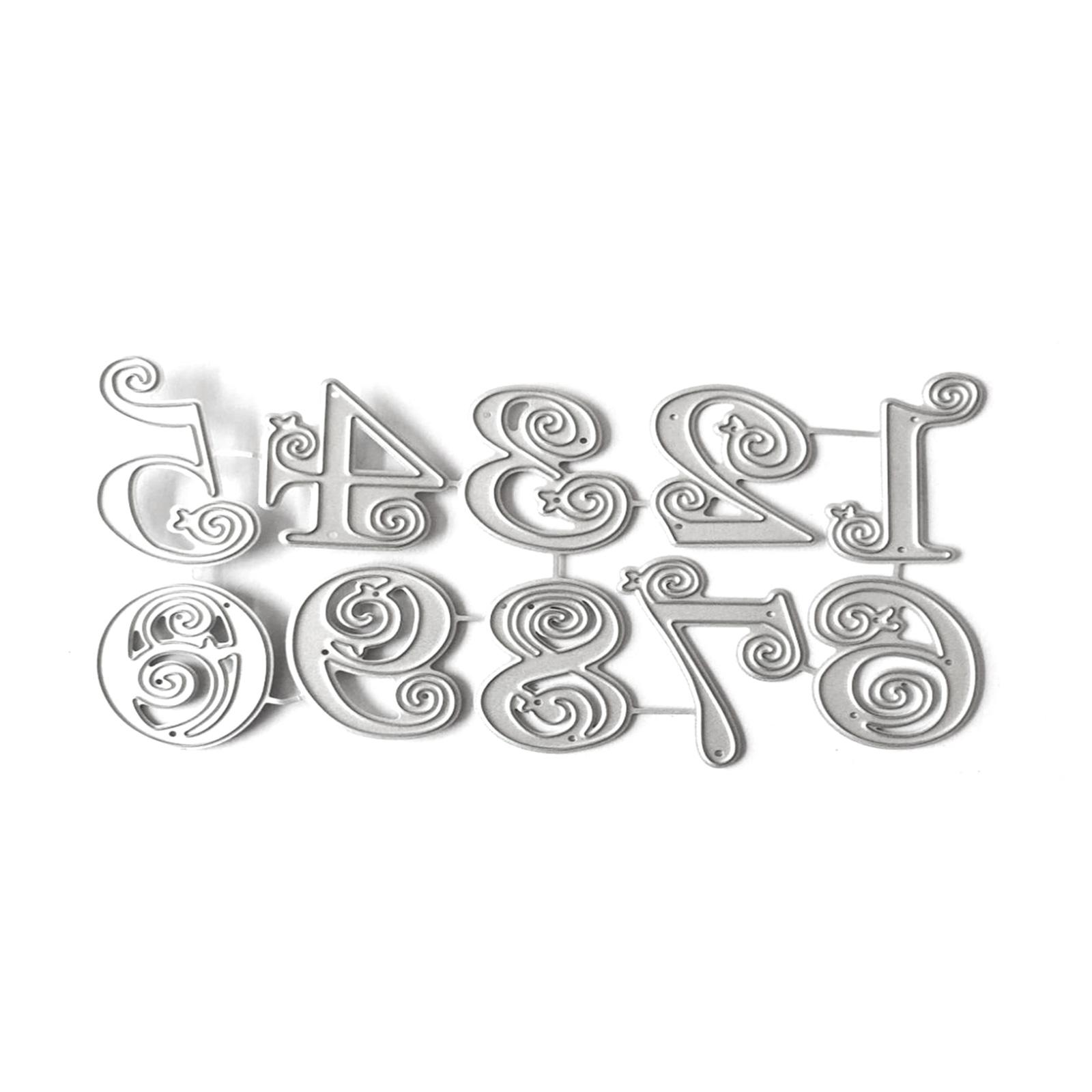 

Штампы для вырубки из углеродистой стали, вырубные формы для цифр, трафареты для тиснения для скрапбукинга, изготовления открыток, упаковки