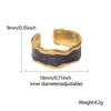 1Pc European and American Titanium Steel Ring Opening Does Not Fade Index Finger Ring Dripping Oil Simple Cold Wind Stainless Steel Ring