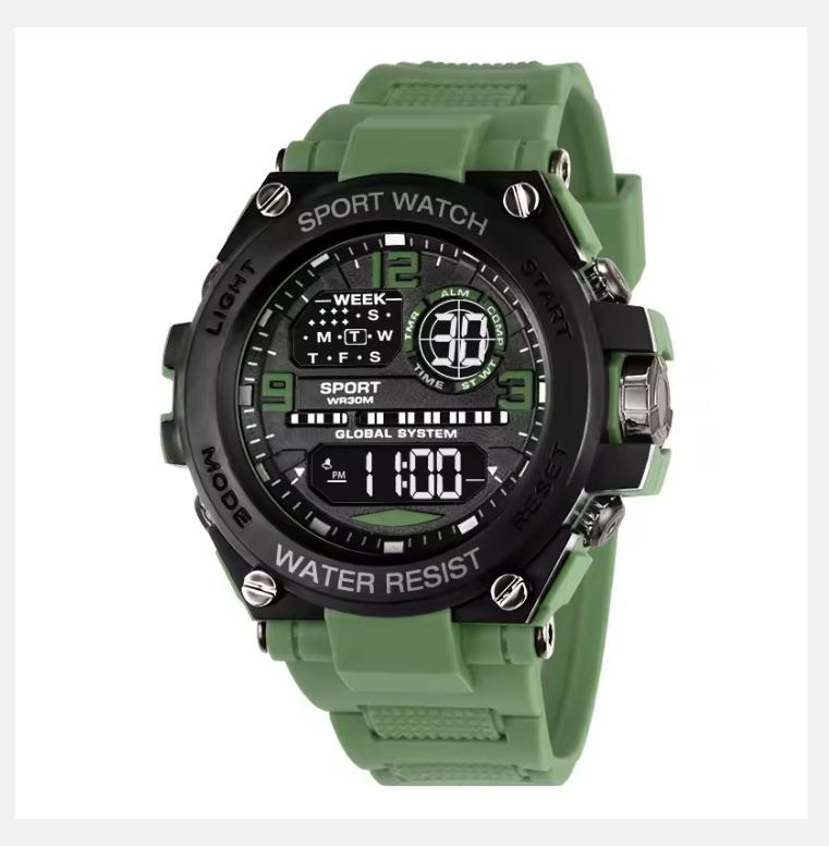 2025 Top Luxury Electronic Watch for Man Outdoor Sport Watch Stopwatch Waterproof Calendar Digital Clock 24355