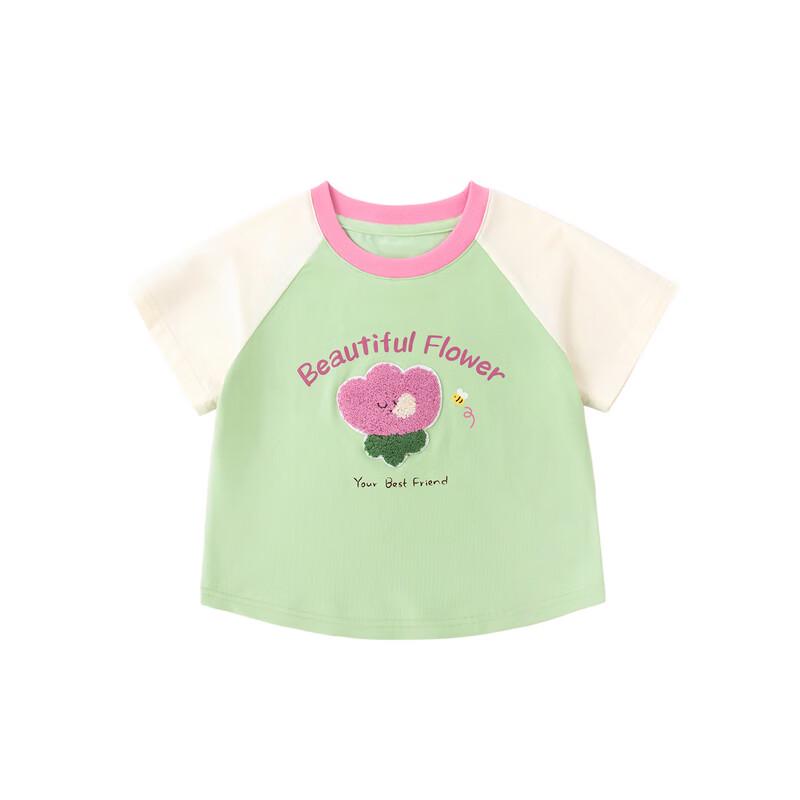 Dudu Home Girls' Cartoon Short Sleeve T-Shirt