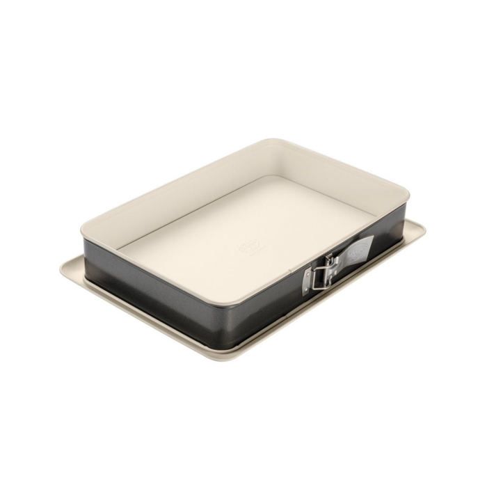 Moule À Charnière - DR. OETKER - 4861 - Acier Inoxydable - 25x38cm - Crème-anthracite