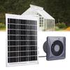 Solar Powered Exhaust Fan Kit, 6W Monocrystalline Silicon Solar Panel 4 Inch Vent Fan with Bracket, Suitable for Chicken Coop Greenhouse Shed Pet Hou