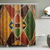Rideau de douche Vintage Motif Kilim Turc Imperméable Décor de Salle de Bain Esthétique Ferme Toile de Fond Moderne en Tissu