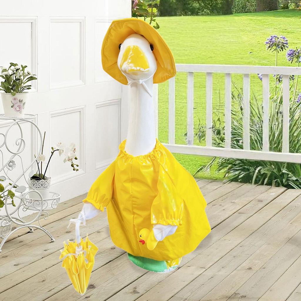 Goose Raincoat Lawn Goose Clothes for Outdoor Gatherings Decoration