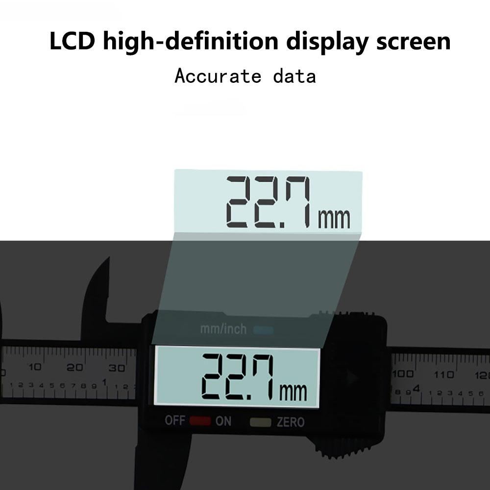 Electronic carbon fiber digital caliper, vernier caliper, micrometer, measuring tool, digital ruler, 150mm