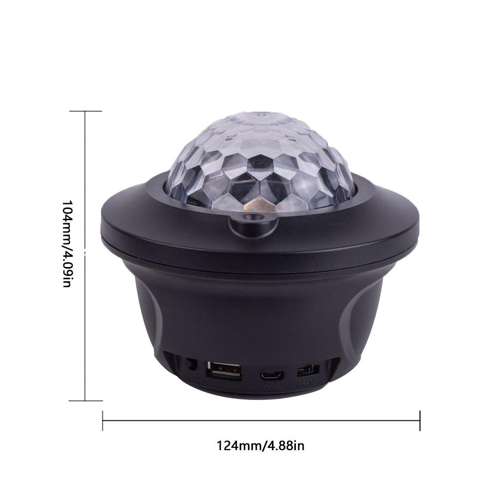 USB LED Star Projector Night Light Decoration Portable Remote Control Lamp Bedroom Decorative for Household Holiday Party