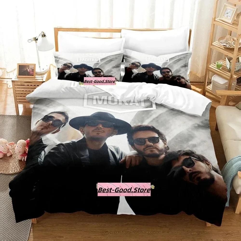 Morat Beding Set Single Twin Printed Bed Linen Set With Pilowcase Bed Soft Duvet Cover Soft Single Double Ful Quen Super King-Sized Dimensionsd