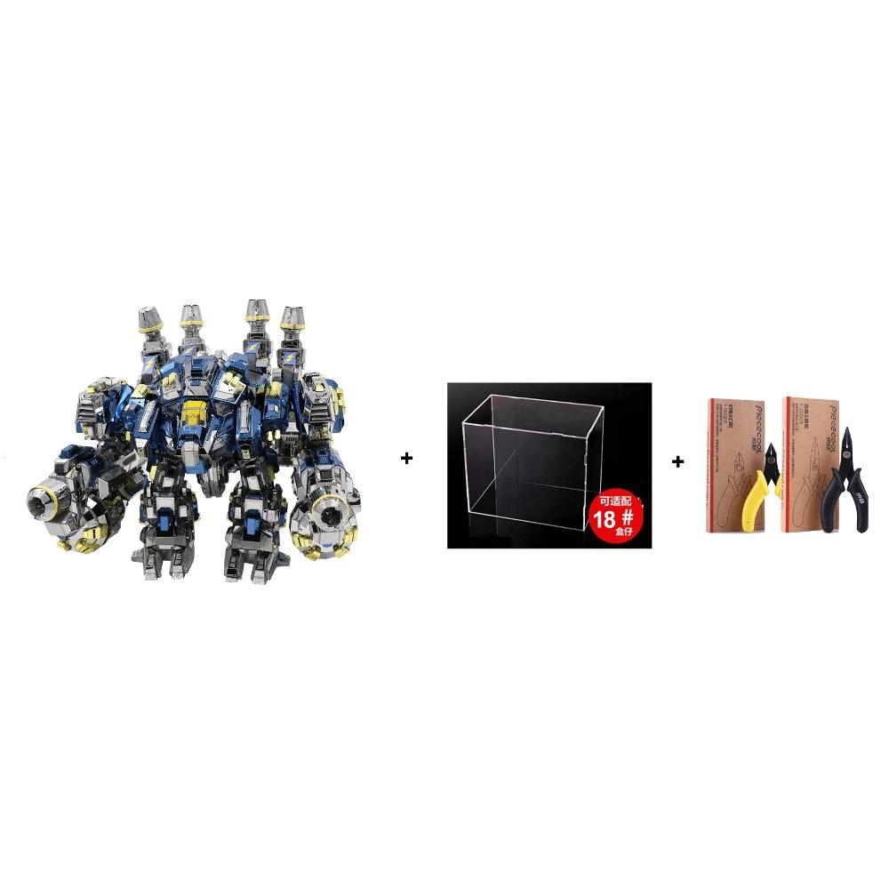 MU 3D Metal Puzzle God of war returns Thunder God Battle Armor DIY 3D Laser Cut Assemble Jigsaw Toys Desktop decoration GIFT