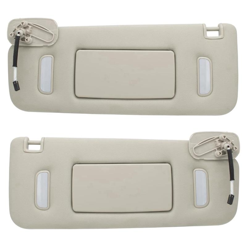 Authentic Car Left Driver & Right Passenger Sun Visor For Cadillac Chevy Gmc 2007-2014 Sun Visor 22850306 22850310 Replacement A