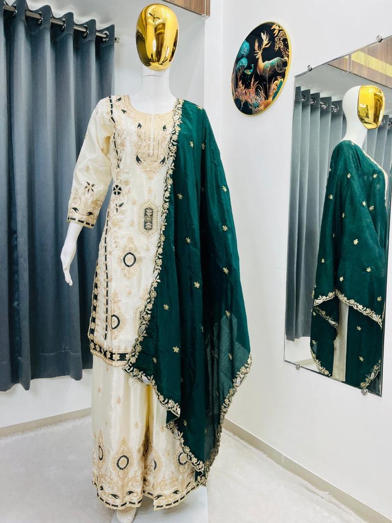 Salwar Kameez Pakistanais Indienne Robe Tenue de Soirée Bollywood Designer Costume Palazzo
