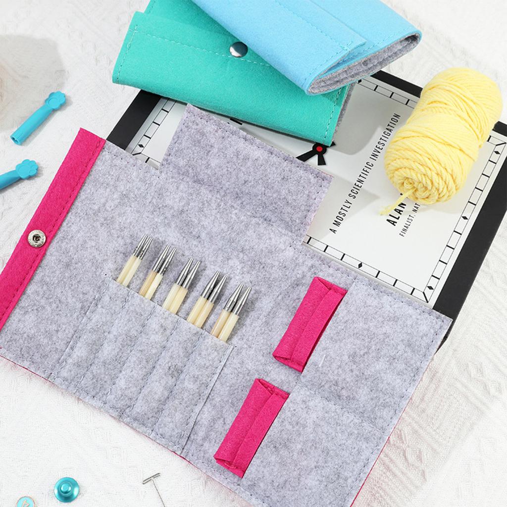 Portable Circular Needle Storage Pouches Ideal For Sewing Enthusiasts And Projects
