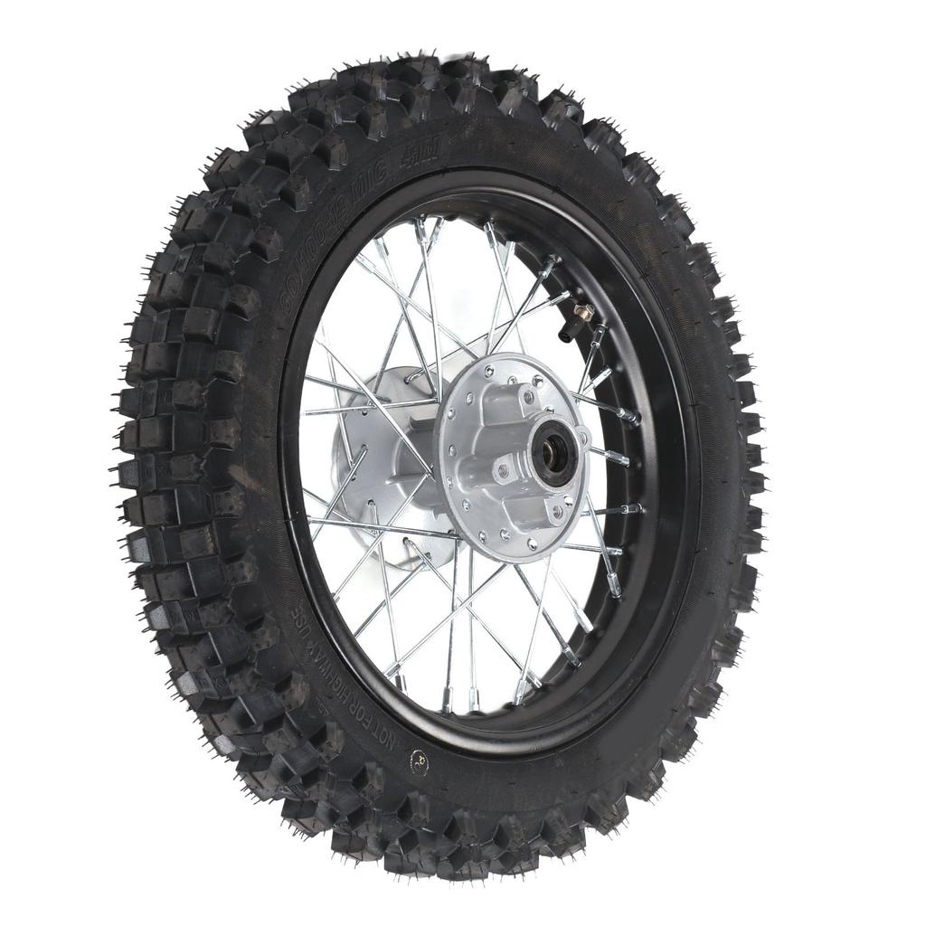 80 100‑12 Rear Rim Tire Dirt Bike Rear Wheel for 70 90 110 125 140 150 160cc Petrol Scooter