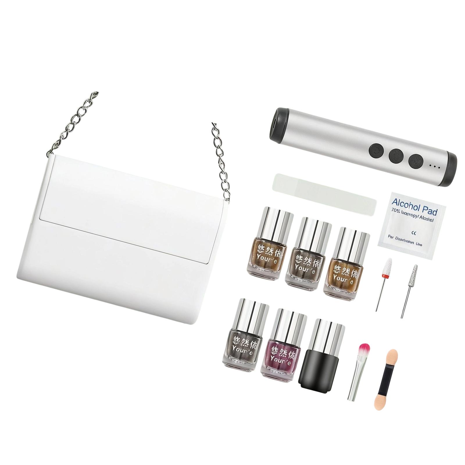 Professional Nail Care Kit ABS Material Durability Portable Design Complete Manicure Tools Nail Polisher File Sponge Stick 1