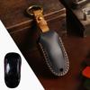 Handmade Genuine Leather Tesla Key Cover for Model 3 Model Y Premium Car Key Case Protector