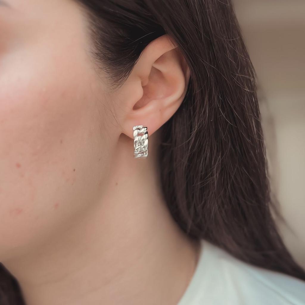 Серебряные серьги без камней (2143901)