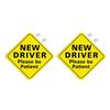 Autocolante pentru șoferi începători Design cu ventuză din PVC Semn de avertizare pentru șoferi noi Pentru vizibilitate clară pe lunetă