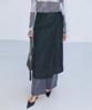 Enor Semi Wide High-Rise Denim Pants - Dark Gray