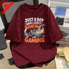 Just A Boy Who Loves RaUnisex and Gaming Printed TShirt Fashion Holiday Fine Food Unisexs Clothing Summer Casual Stlye Otaku Tee