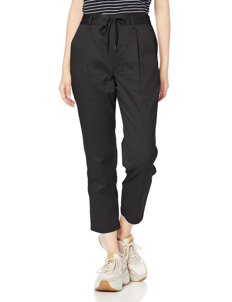MAYER Relaxed Tapered Long Black [CLIFFE WOMEN'S] Pants, Women's, Large,