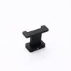 Wall Mounted Stainless Steel Dual Hook with Plant Pattern Eco-Friendly Black Towel and Clothes Hook Flexible Design