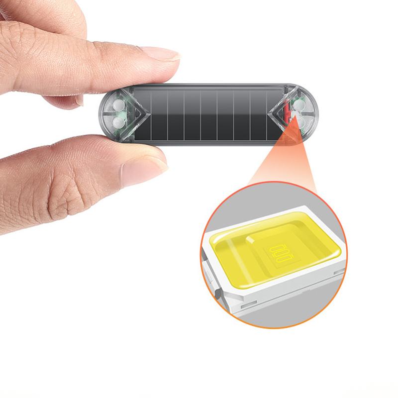Solar Warning Light Car Rear Collision Prevention Free Breathing Light Motorcycl Electric Vehicle Bicycle Led Tail Flashing Ligh
