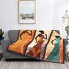 African Girl Flannel Blanket Sofa Bedspread Nap Blanket Gift Shawl Blanket Source Direct Supply