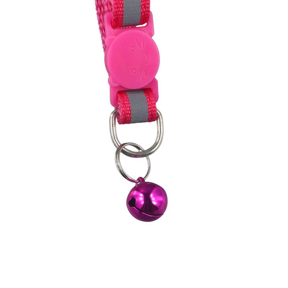 with Bells Adjustable Size Cat Head Pattern Kitten Decor Cat Neck Strap Pet Accessories Cat Collar