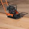 VEVOR Plate Compactor, 6.5 HP 196CC Gas Engine, 5600 VPM Vibrating Ground Rammer, 10.5 kN Compaction Force, 51 x 37 cm Plate