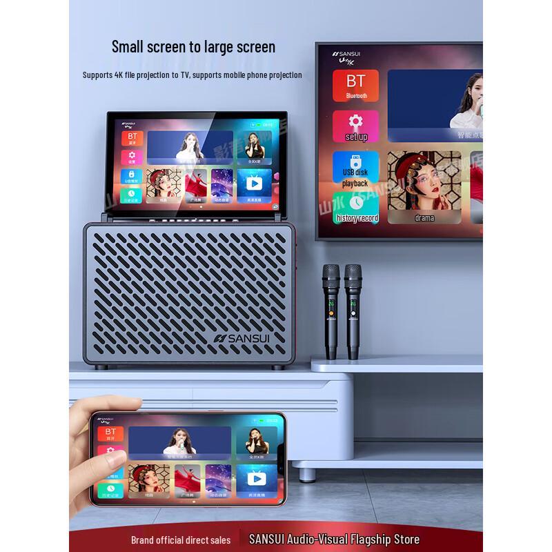 SANSUI C10 Touchscreen Karaoke Speaker System