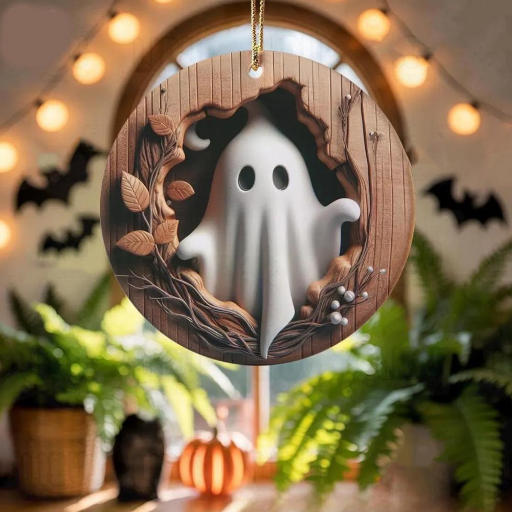 Animal Christmas Ornament 2D Flat Forest Animal Xmas Tree Ornament Acrylic Hanging Woodland Pendant for Garden Tree Home Decor