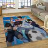 3D Cartoon Captain Tsubasa Fußballteppich für Schlafzimmer Wohnzimmer Heimsofa Dekoration, Kinderspiel Große Dekor Bodenmatte