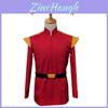 Uniforme Vermelho Capitão Zap Branigan Fantasia Cosplay Tecido Poliéster Mangas Compridas Estilo de Rua