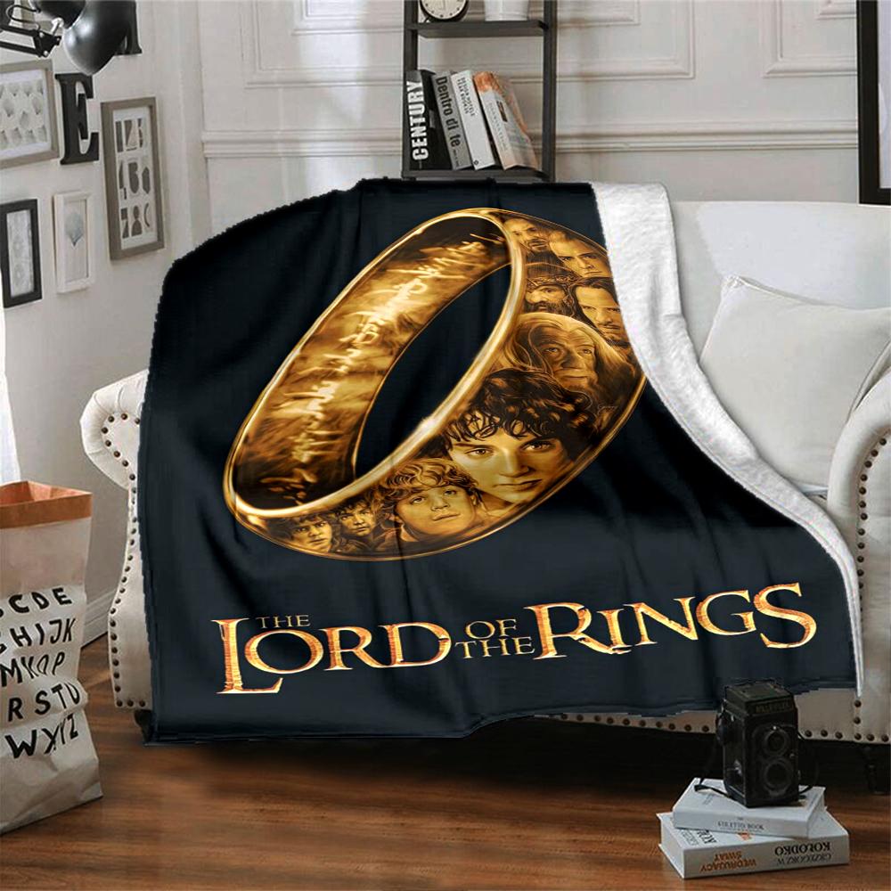 The Lord of the Rings Theme Printed Blanket - Perfect for Couch, Bed, Travel & Outdoor Use | Machine Washable, Cozy & Durable.
