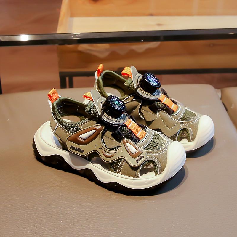 Dětské minimalistické a prodyšné sportovní a volnočasové boty s kapucí, outdoorové sandály, dětské boty z jednoduché síťoviny