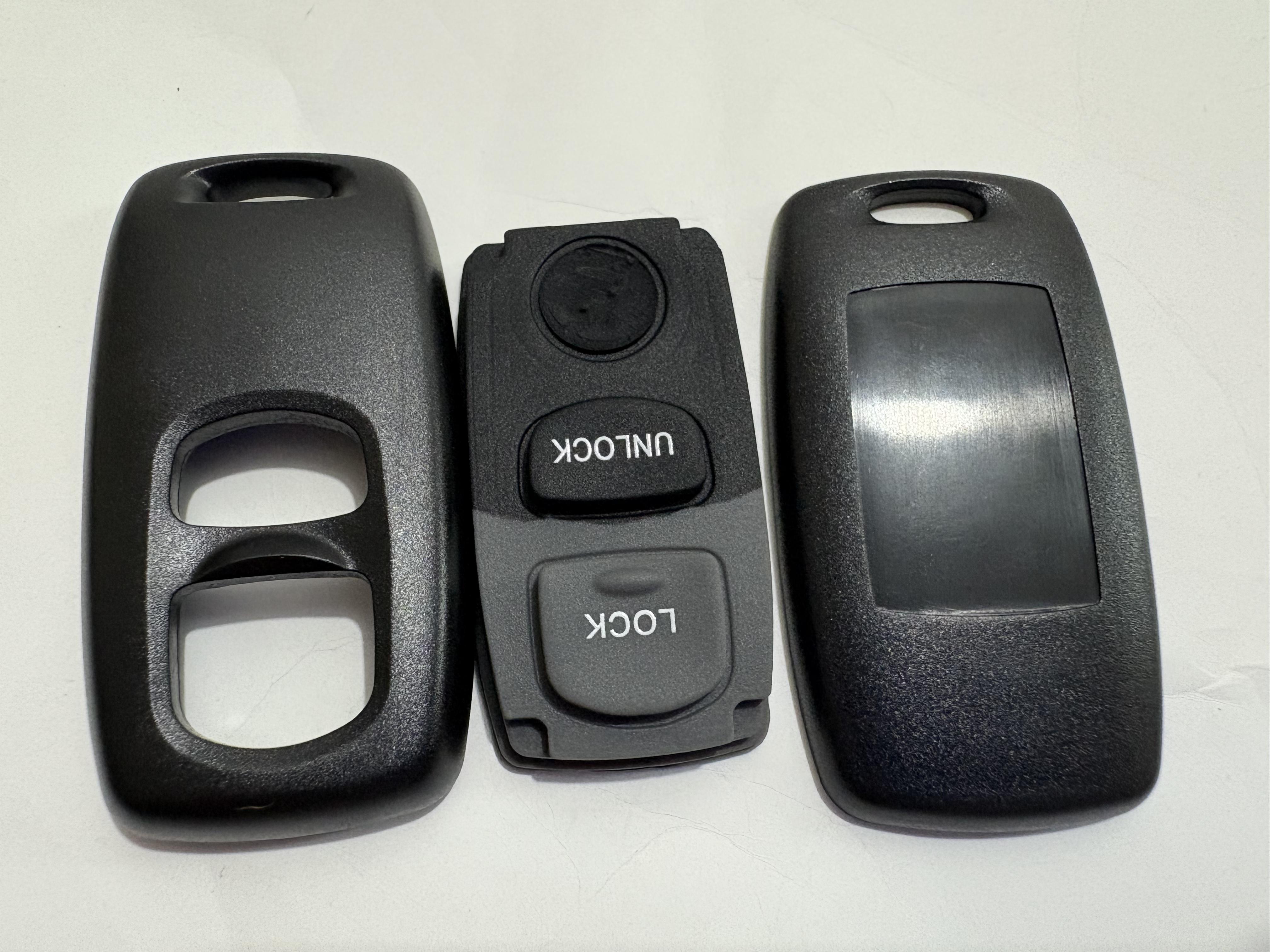 

1Pc New Replacement Key Shell Flip For Mazda 2 Button Remote Folding Blank Case Uncut Blade Car Accessories Auto Parts A